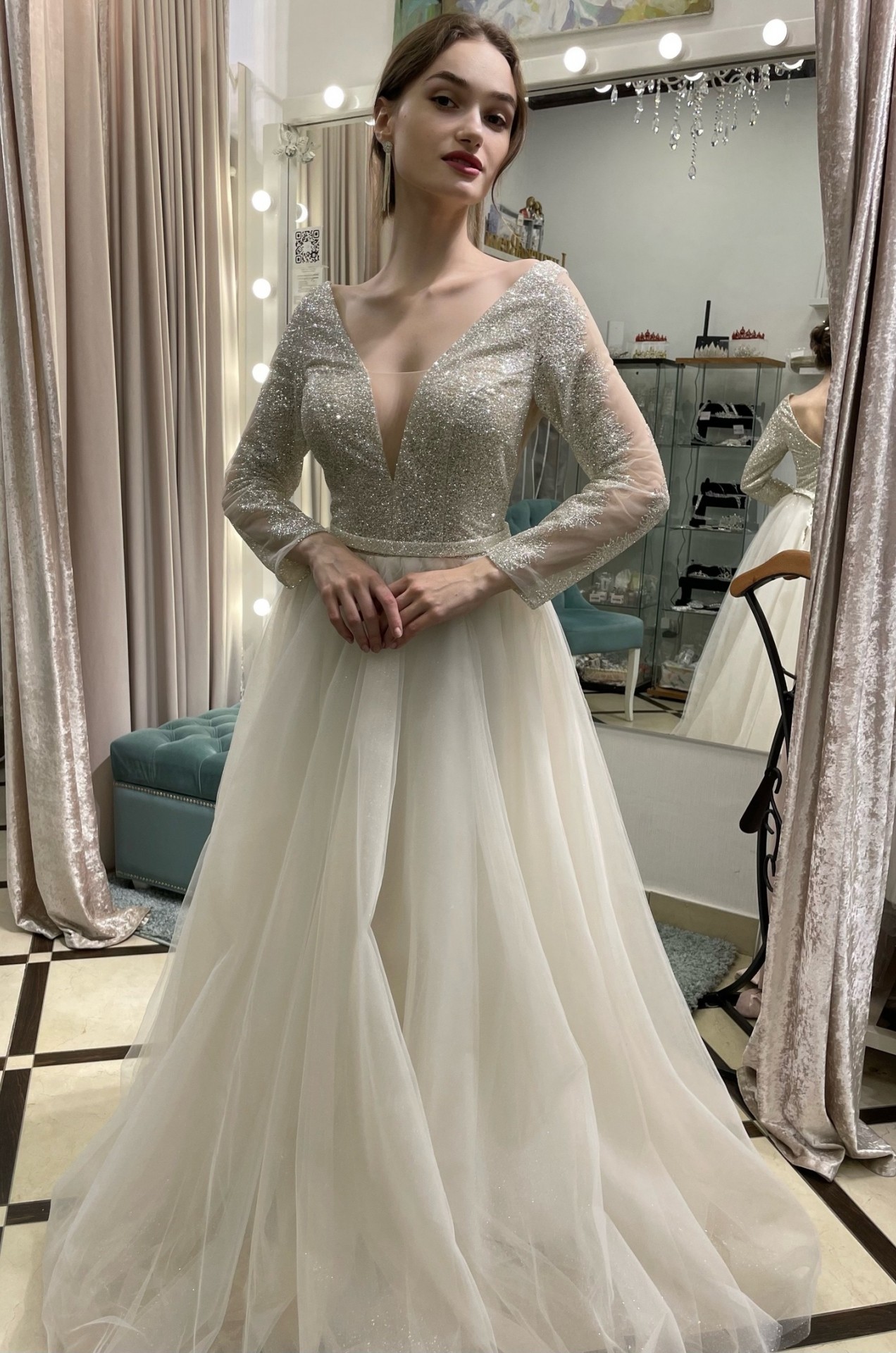 Свадебное платье ALINA карамель
