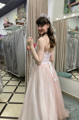 Свадебное платье ДЖУЛЬЕТТА розовое